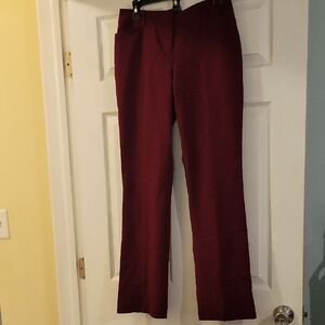 Liz Claiborne Deep Red Women's Flare Pants